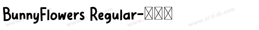 BunnyFlowers Regular字体转换